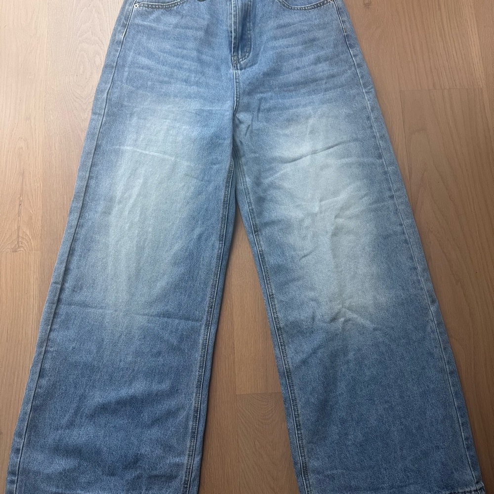 Starred Light Blue Denim Jeans